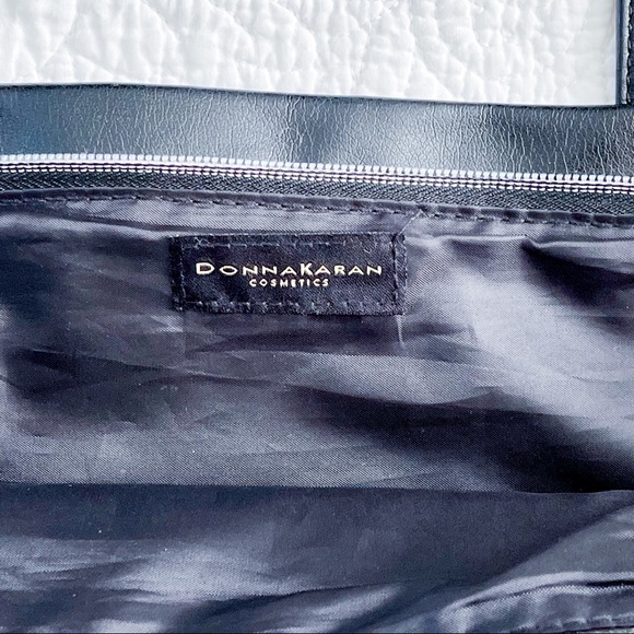 Donna Karan Cosmetics Black Zip Top Shoulder Bag - Picture 6 of 13